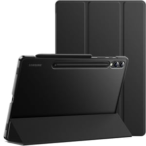 

FITIT Protective Case for Galaxy S8/S9/S7FE, Slim Stand Smart Cover With Pencil Holder And Trifold Stand -Black