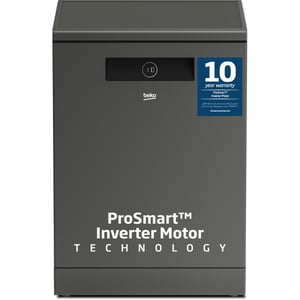 Beko Freestanding Dishwasher, 15 Place Settings, 11 Programs, A   Energy Rating, Manhattan Grey - BDEN38533GC