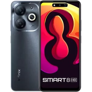 

Infinix Smart 8 128GB Timber Black 4G Smartphone