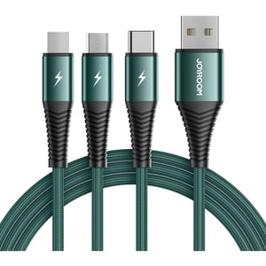 Joyroom 3-in-1 USB Cable 1.2m Green