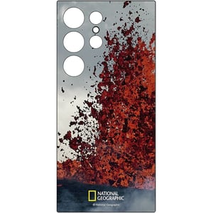 Samsung National Geographic Lava Plate Insert Case Red Galaxy S24 Ultra