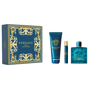 

Versace Eros Man Perume For Men 100ml Eau de Parfum + Perfume Spray + Shower Gel Gift Set