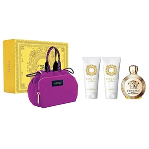 Versace Eros Femme Perfume For Women 100ml Eau de Parfum + 100ml Bath & Shower Gel + 100ml Body Lotion + Bag Gift Se