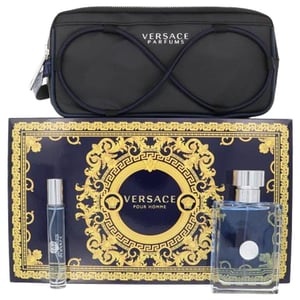 

Versace Pour Homme Perfume For Men 100ml Eau de Toilette + 8.8ml Toilette Spray + Bag Gift Set