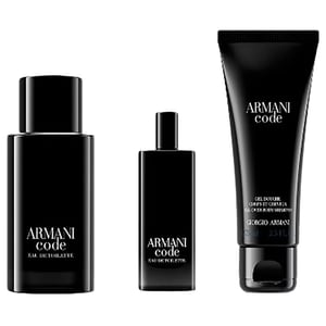 

Giorgio Armani Code Perfume For Men 73ml Eau de Toilette + 73ml Shower Gel + 14ml Mini Spray Gift Set