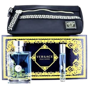 

Versace Pour Homme Perfume For Men 100ml Eau de Toilette + 10ml Mini EDT Spray + Pouch Gift Set