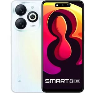 

Infinix Smart 8 64GB Galaxy White 4G Smartphone