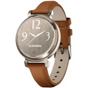 

Garmin 010-02839-02 Lily 2 Smartwatch Classic Cream Gold With Tan Leather Band