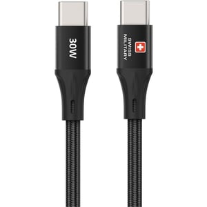 

Swiss Military USB-C To USB-C Cable 1.2m Black