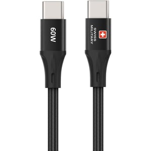Swiss Military USB-C To USB-C Cable 1.2m Black