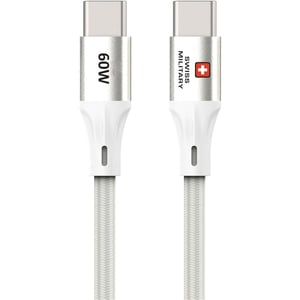 

Swiss Military USB-C To USB-C Cable 1.2m White