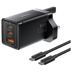 

Baseus GaN5 Pro Type-C + USB-A Fast Charging Adapter 1m Black