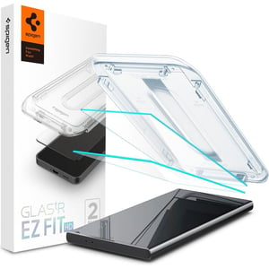 Spigen AGL07495 GLAStR EZ FIT HD Screen Protector Premium Tempered Glass For Galaxy S24 Ultra 2Pack