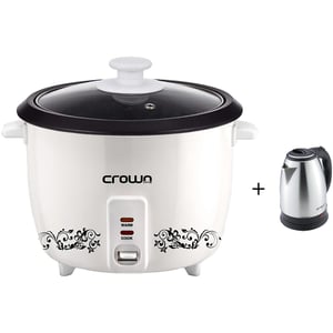 Crownline Rice Cooker RC-168 + Kettle KT-157