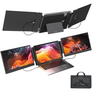 V2COM A0S3 Monitor 14" Flat, FHD, Triple Screen Extender for Laptop
