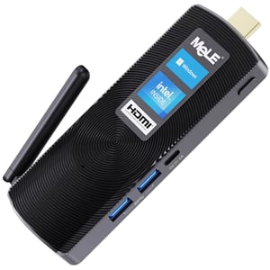 MeLE Fanless Stick (2019) Mini Desktop - Intel Celeron J4125 / 128GB SSD / 8GB RAM / Shared Intel UHD Graphics 600 / Windows 11 Pro / Black - [PCG02}