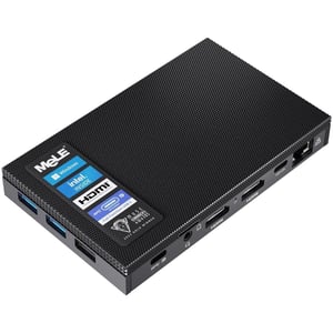 

MeLE PC Quieter 4C (2023) Mini Desktop - Intel N100 / 128GB EMMC / 8GB RAM / Shared Intel UHD Graphics / Windows 11 Pro / Black - [N100]