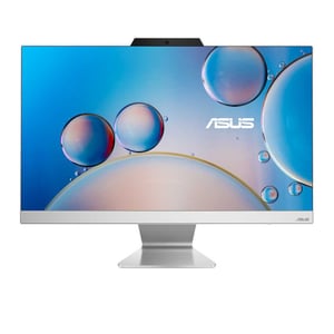 Asus All-in-One (2024) Desktop - 12th Gen / Intel Core i5-1235U / 23.8inch FHD / 512GB SSD / 8GB RAM / Shared Intel UHD Graphics / Windows 11 Home / English & Arabic Keyboard / White / Middle East Version - [A3402WBAK-I58512W0W]