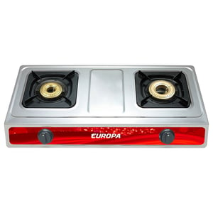 

Europa Two Burner Stainless Gas Stove EUGS-2SS