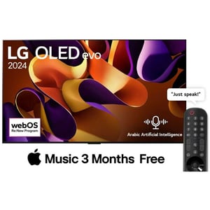 

LG 83 Inch OLED evo G4 4K Smart TV AI Magic remote Dolby Vision webOS24 (2024 Model)