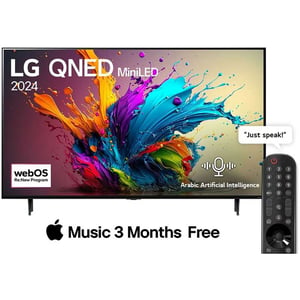 

LG 65 Inch QNED MiniLED QNED90 4K Smart TV AI Magic remote HDR10 webOS24 (2024 Model)