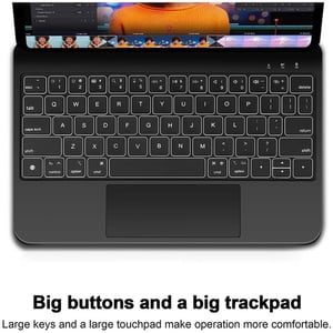 

Max & Max Magnetic Keyboard Case Black iPad Pro 13Inch