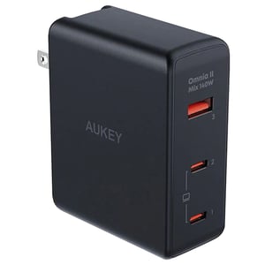 

Aukey PAB7O 3P PD GaN Wall Charger BLK