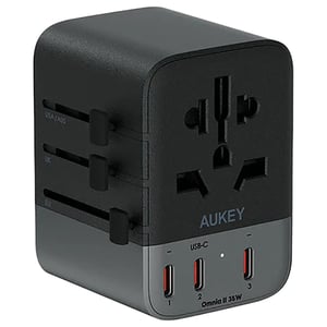 

Aukey 1 Pc Universal Travel Adapter Black