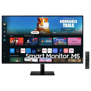 Samsung Smart Monitor 27" Flat, 60 Hz, FHD,VA Panel,Smart TV ,IoT HUB,Workspace,APPLE AIRPLAY (LS27DM500EMXUE)