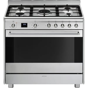 

Smeg 5 Burner Gas Cooker SSA91MAX2