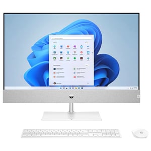 

HP All-in-One (2023) Desktop - 13th Gen / Intel Core i7-13700 / 27inch FHD / 1TB SSD / 16GB RAM / 4GB NVIDIA GeForce RTX 3050 Graphics / Windows 11 / English Keyboard / White / International Version -