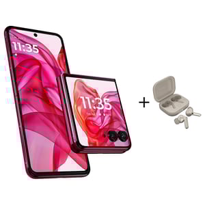 

Motorola Razr 50 Ultra 512GB Hot Pink 5G Smartphone + Moto Buds Plus