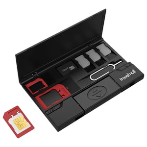 

Travelmall SIM Card Organizer With USB-C OTG Reader Black