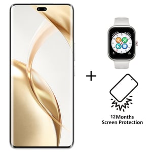 Honor 200 Pro 512GB Moonlight White 5G Smartphone + Choice BOT-WB00 QCY Watch + Screen Damage Protection - Pre-order