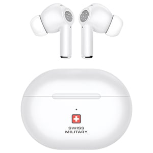 

Swiss Military Delta 5 Wireless Earbuds White