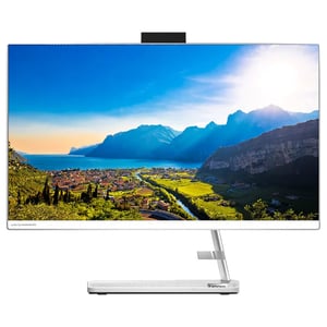 

Lenovo IdeaCentre AIO 3 24ALC6 All-in-One (2024) Desktop - AMD Ryzen 5-7430U / 23.8inch FHD / 512GB SSD / 8GB RAM / Shared AMD Radeon Graphics / Windows 11 Home / English & Arabic Keyboard / White