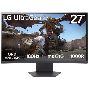 

LG 27 UltraGear 1000R Curved Gaming Monitor, QHD, 1ms (GtG), 180Hz, 2024