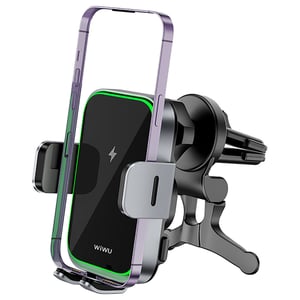 

Wiwu Wireless Charging Car Mount Holder Black