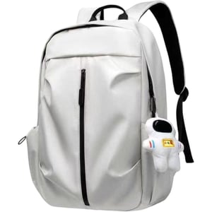 Fitit White Backpack - Sleek, Spacious & Durable Travel Bag for Everyday Use