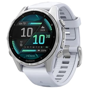 

Garmin Fenix 8 AMOLED 43mm Smartwatch Silver With Whitestone Silicone Band Silver With Whitestone Silicone Band 010-02903-00