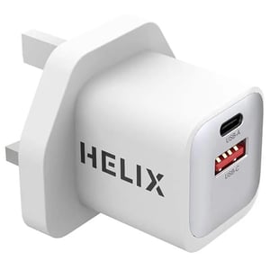 

Helix Duo Port Wall Charger White