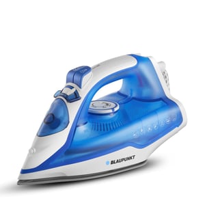 Blaupunkt 2400W Steam Iron With Ceramic Soleplate, Vertical Burst Steam, Auto Shut-Off, Anti-Drip, Anti-Calc, Self-Clean, 280ml Large Tank, Long Cord, Quick Heat-Up For Wrinkle-Free Clothes – GIS360