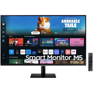 Samsung Smart Monitor M5 (M50D) 32" Flat, FHD, VA Panel, Smart TV Apps, HDR10, 60 Hz, 4 ms (GTG) (LS32DM500EMXUE)
