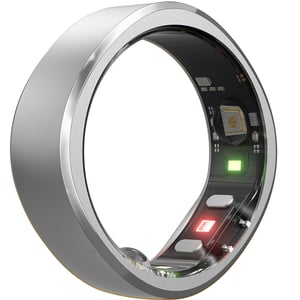 Ringconn Titanium Smart Ring Size 7 Silver
