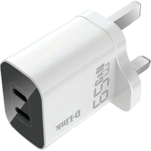 D-Link Dual USB GaN Wall Charger White