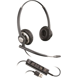 Poly 203478-01 Plantronics HW725 EncorePro Wired Over Ear Headset Black