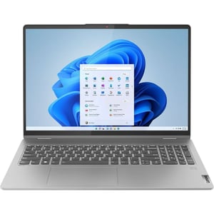 Lenovo IdeaPad Flex 5 16IRU8 2-in-1 Convertible (2023) Laptop - 13th Gen / Intel Core i7-1355U / 16inch WUXGA / 512GB SSD / 16GB RAM / Shared Intel Iris Xe Graphics / Windows 11 Home / English Keyboard / Arctic Grey / International Version - [82Y1001VUS]