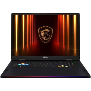 MSI Raider A18 HX Gaming (2025) Laptop - AMD Ryzen 9-9955HX3D / 18inch UHD / 2TB SSD / 64GB RAM / 16GB NVIDIA GeForce RTX 5080 Graphics / Windows 11 Home / English & Arabic Keyboard / Core Black / Middle East Version - [A9WIG]