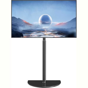 Swivel Floor TV Stand For 32"-65" TV, VESA 400x400 mm, Black - TF1202