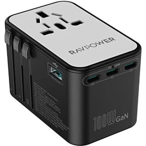 Ravpower 5-in-1 Travel Charger Black